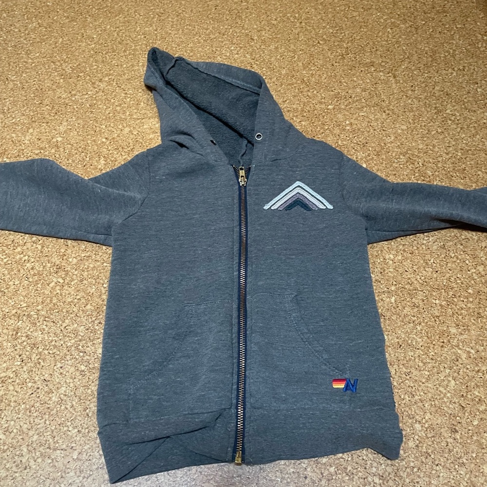 Aviator Nation Kids Size 4 Gray Hoodie